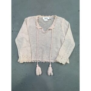 BABY DIOR SWEATER Mohair Pink Pullover LONG SLEEVE LIGHT Size 3A‎
